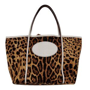 Dolce & Gabbana Leopard Print Tote Bag